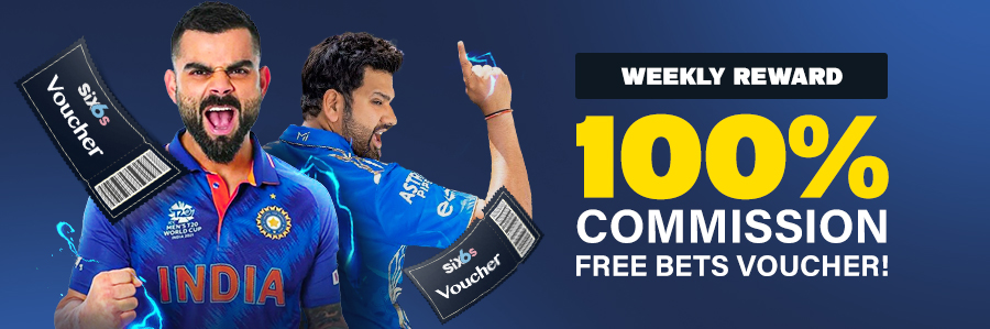 Live Cricket - 100% Commission Free Bets Voucher